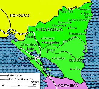 Landkarte_Nikaragua